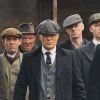 Een foto van een deel van de cast van Peaky Blinders.
