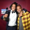 Een foto van Jay-Z en Dave Chappelle tijdens de Rock & Roll Hall Of Fame.