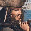 Johnny Depp als Jack Sparrow in Pirates of the Caribbean.