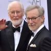 Een foto van John Williams en Steven Spielberg.