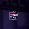 Scherm met logo van Samsung TV Plus