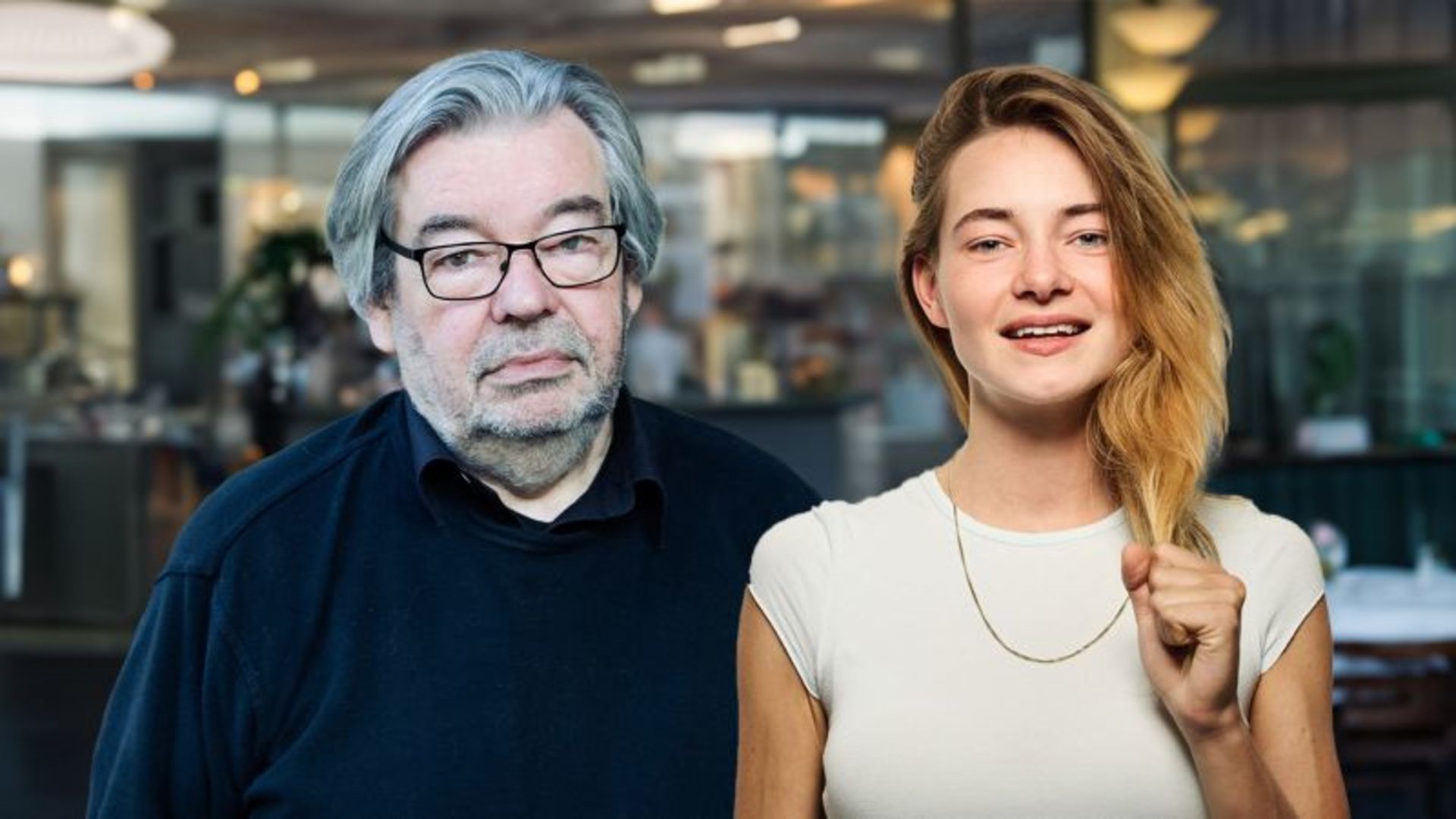 Emma Wortelboer (26) en Maarten van Rossem (79) vormen nieuw
