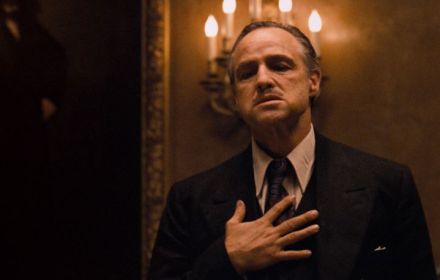 Marlon Brando als Don Vito Corleone in The Godfather.