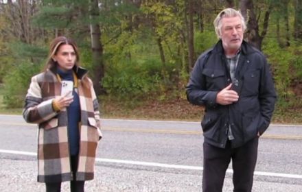 Baldwin en zijn vrouw tijdens het interview.