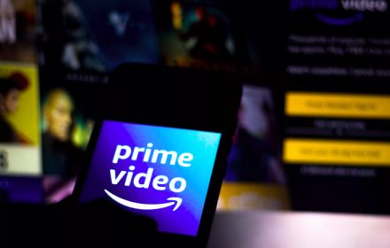 Amazon Prime Logo op scherm