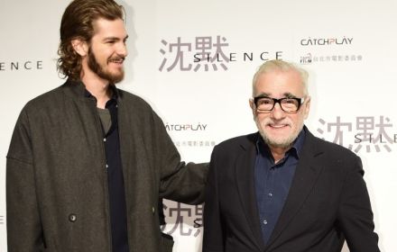 Een foto van Andrew Garfield en Martin Scorsese