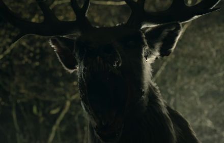 Een screenshot uit de trailer voor Bambi: The Reckoning