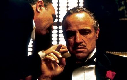 Een foto van Marlon Brando in The Godfather