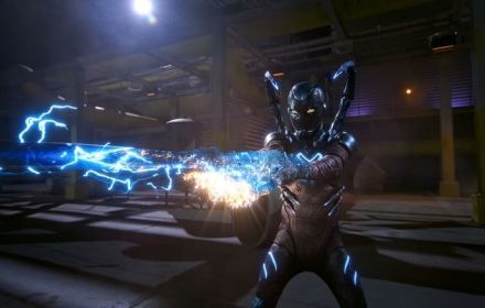 Een beeld uit 'Blue Beetle'