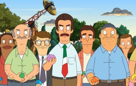 Jimmy Pesto en andere personages uit Bob's Burgers.