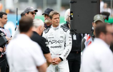 Een foto van Brad Pitt in 'Apex'