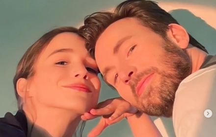 Een selfie van Evans en Baptista