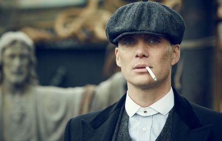 Een foto van Cillian Murphy in Peaky Blinders.