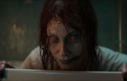 Een foto uit Evil Dead Rise.