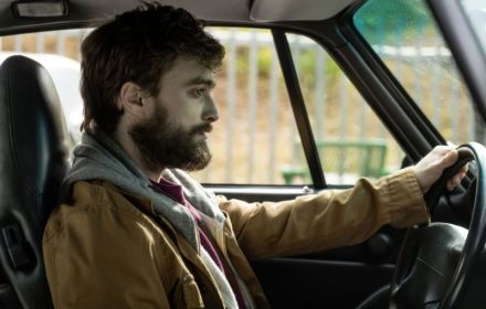Daniel Radcliffe in auto