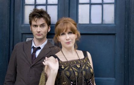Een foto van David Tennant en Catherine Tate in Doctor Who.