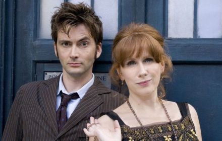 Dacid Tennant en Catherine Tate als The Doctor en zijn companion Donna.