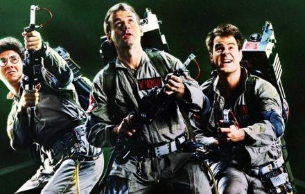 Een foto van de Ghostbusters