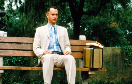 Tom Hanks in Forrest Gump.