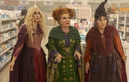 Een foto van de drie heksen in Hocus Pocus.