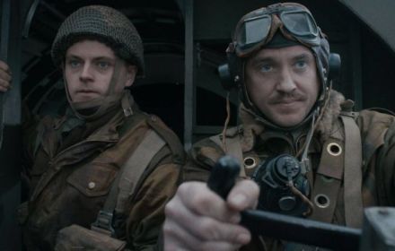 Een scene uit De Slag om de Schelde.