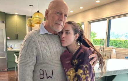 Een foto van Bruce Willis en zijn dochter Scout