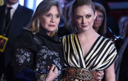 Een foto van Carrie Fisher en haar dochter Billie Lourd.