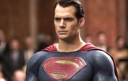Een foto van Henry Cavill als Superman.