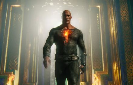 Een foto van Dwayne Johnson als Black Adam.