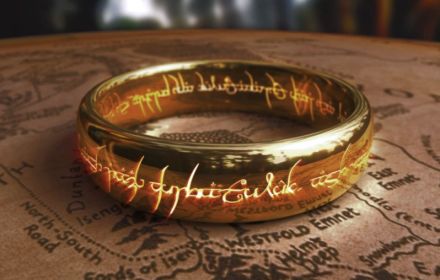 De ring uit 'The Lord of the Rings'.
