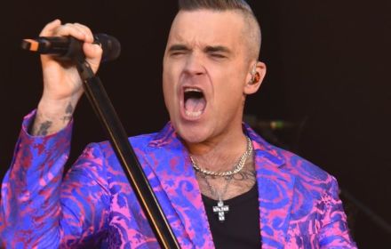 Robbie Williams bij concert