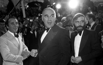 Michel Piccoli op rode loper