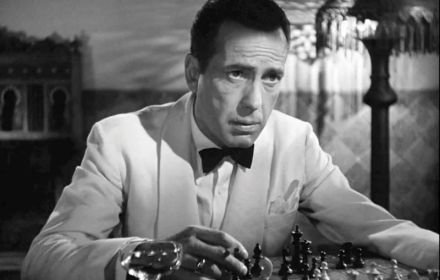 Een foto van Humphrey Bogart.