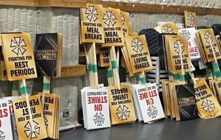 Stakingsbordjes van de IATSE