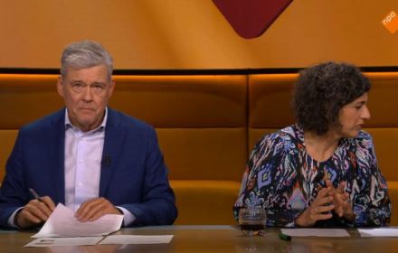 Charles Groenhuijsen en Margje Fikse bij Op1