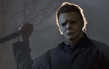 Een foto van Michael Myers in Halloween.