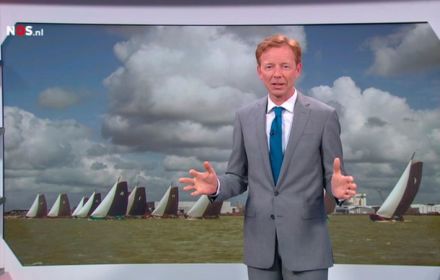 Gerrit Hiemstra presenteert het weer