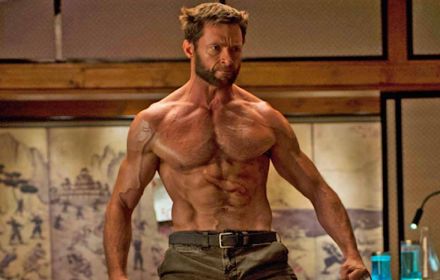 Een foto van Hugh Jackman als Wolverine.