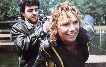 Huub Stapel en Monique van de Velde in 'Amsterdamned' in 1988