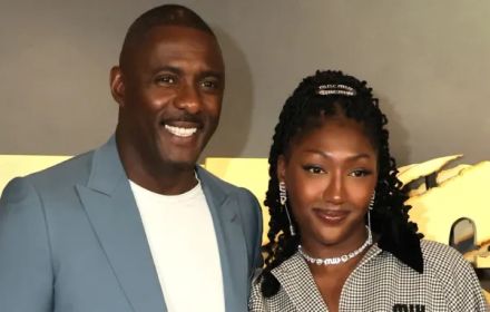 Een foto van Idris Elba en zijn dochter Isan.