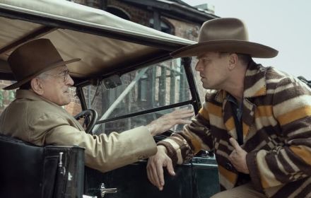 Een foto van DiCaprio en De Niro in Killers of the Flower Moon