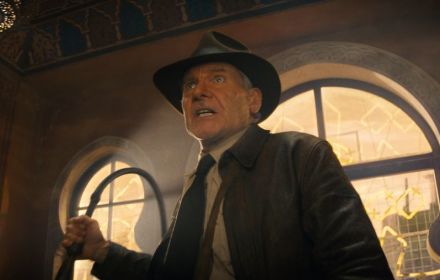 Een foto van Harrison Ford als Indiana Jones in Dial of Destiny
