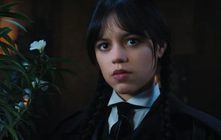 Een foto van Jenna Ortega als Wednesday.