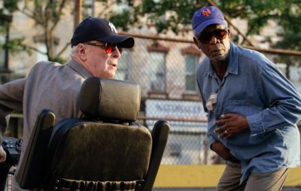 Morgan Freeman en Michael Caine in Going in Style.