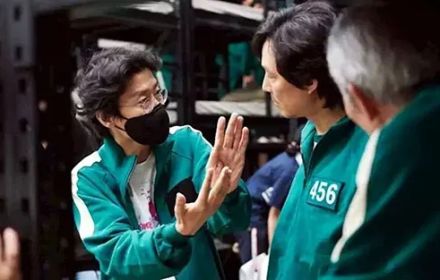 Dong-hyuk Hwang tijdens Squid Game