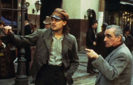 Leonardo DiCaprio en Martin Scorsese in Gangs of New York