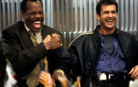Mel Gibson en Danny Glover  in Lethal Weapon.