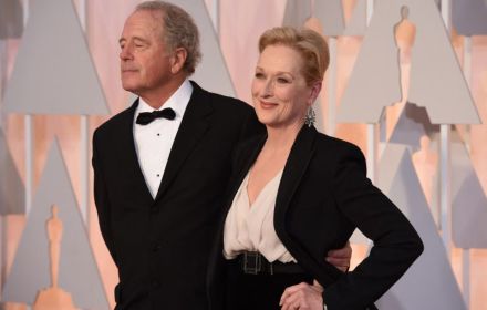 Een foto van Meryl Streep en haar man