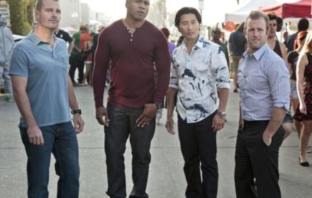 De cast van het populaire NCIS: Los Angeles, een van de andere spin-offs. 