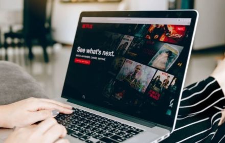 Netflix-app op laptop